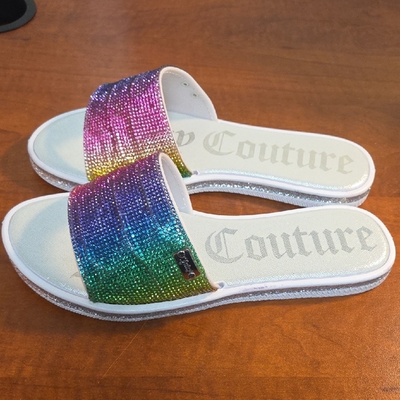 Juicy Couture Glitter Gradient Slides - Picture 14 of 16